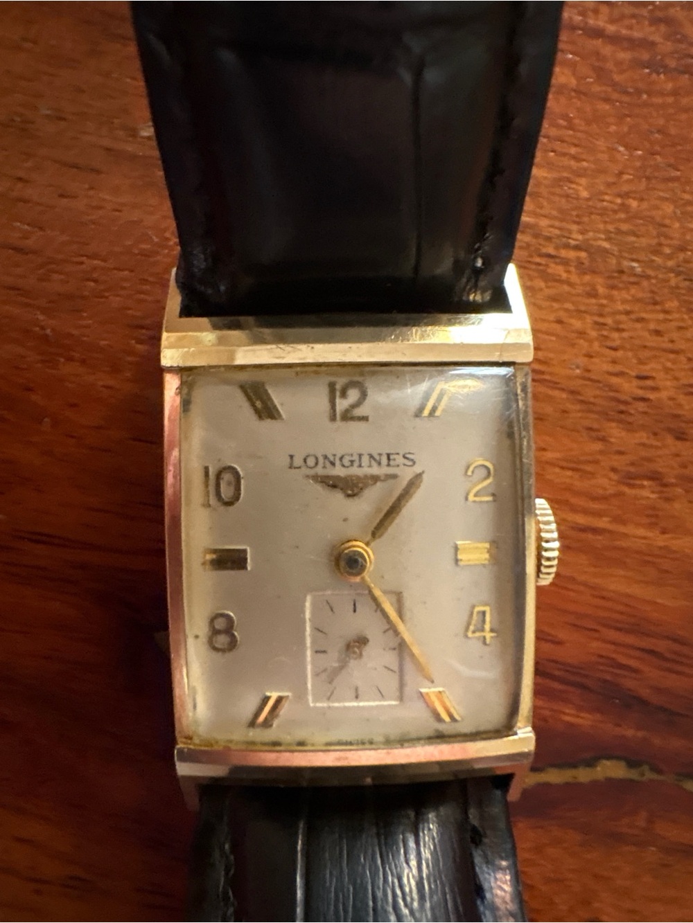 Vintage 1958 Longines Tank Watch 10K GF Hollywood History Inscribed Fred Kline